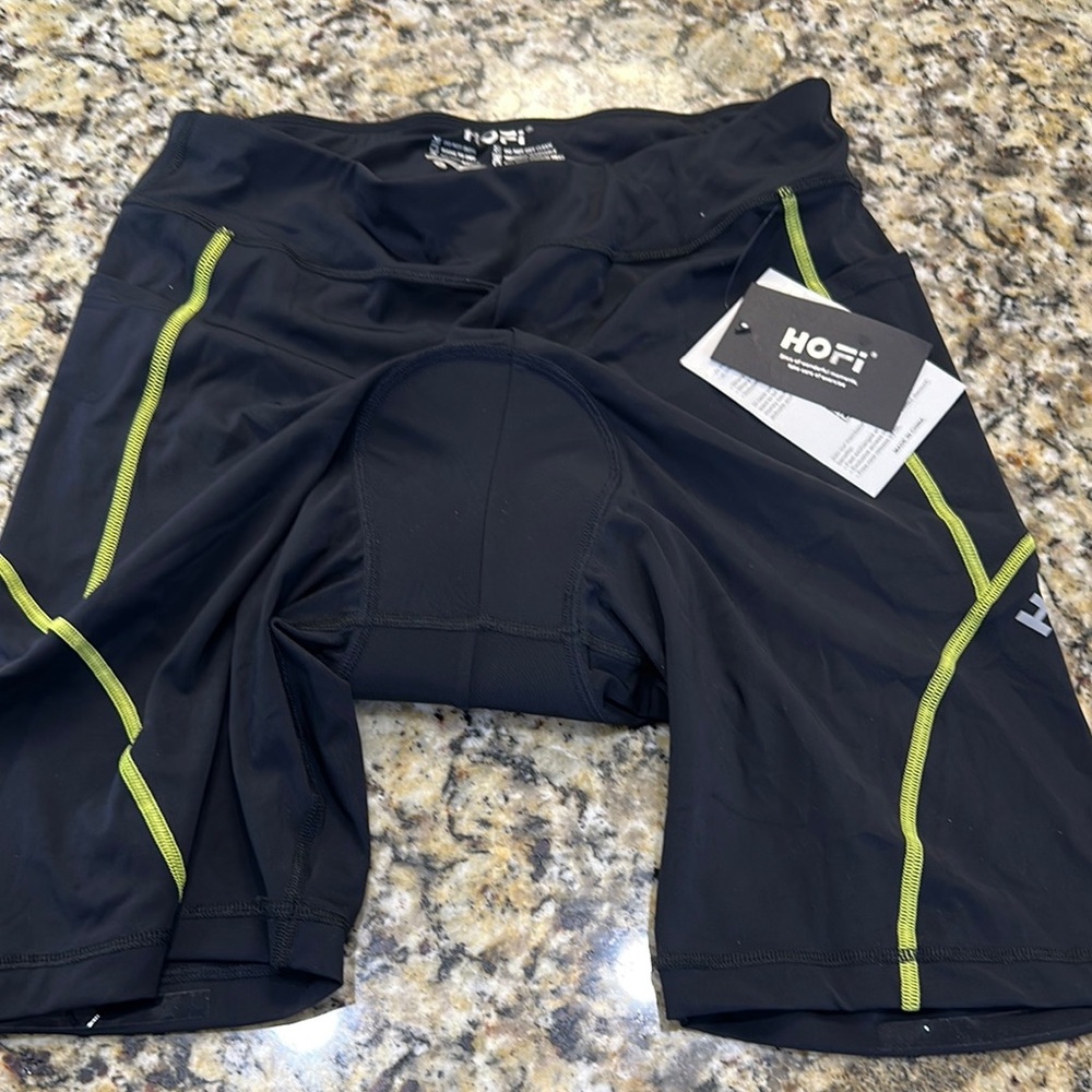 Hofi Men's cycling bicycle padded black Shorts